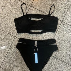NWT Black High Waist Bikini